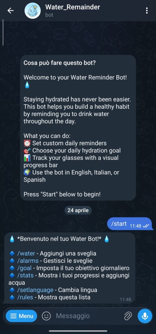 Screenshot Chat Telegram IT